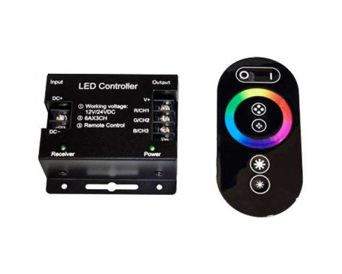RGB-контроллер сенсорный 216 Вт радио