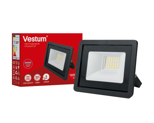 Світлодіодний прожектор Vestum 20W 6500K 180-260V IP65 1-VS-3014