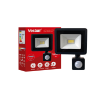 Світлодіодний прожектор з датчиком руху Vestum 20W 1600Лм 6500K 180-260V IP65 1-VS-3020