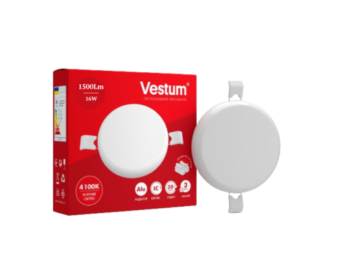 Светильник LED "без рамки" круг Vestum 16W 4100K