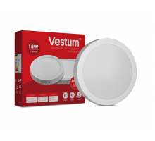 Круглий світлодіодний накладний світильник Vestum 18W 4000K 220V 1-VS-5303