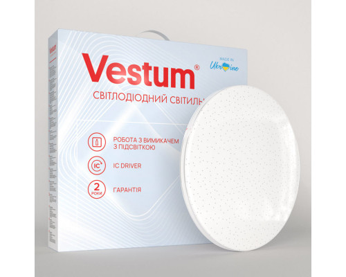SIMPLE зоряне небо 36W 375*60мм 4000К 2900Lm без пульта срібло+біле