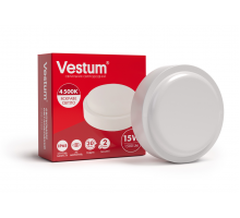 Светильник ЖКХ LED 15W круг 4500K 220V Vestum