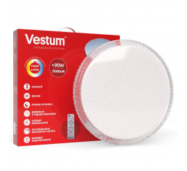 Світильник SMART Vestum CRYSTAL 90W 520*75мм 3000K-6500К, 7500Lm з д/у