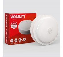Светильник ЖКХ LED 8W круг 4500K 220V Vestum с датчиком движения