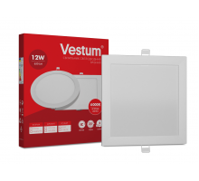 Квадратний світлодіодний врізний світильник Vestum 12W 4000K 220V 1-VS-5204