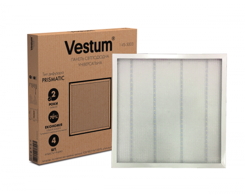 Панель світлодіодна Vestum PRISMA 36W 6500K 220V 600x600 1-VS-5003