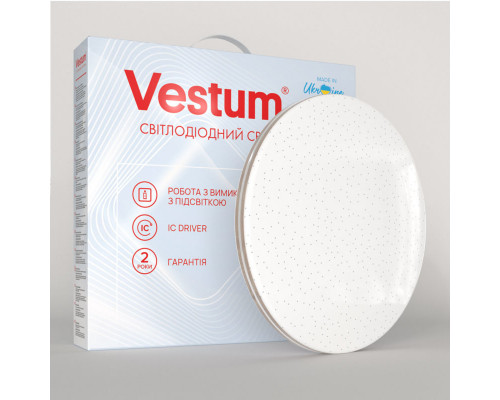 SIMPLE зоряне небо 24W 325*55мм 4000К 2100Lm без пульта дерево+срібло