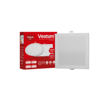 Квадратний світлодіодний врізний світильник Vestum 9W 6000K 220V 1-VS-5208