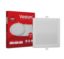 Квадртний світлодіодний врізний світильник Vestum 18W 4000K 220V 1-VS-5205