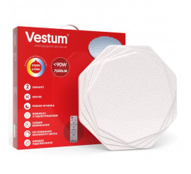 Світильник SMART Vestum ROSE 90W 520*75мм 3000K-6500К, 7500Lm з д/у