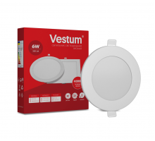 Круглий світлодіодний врізний світильник Vestum 6W 4000K 220V 1-VS-5102