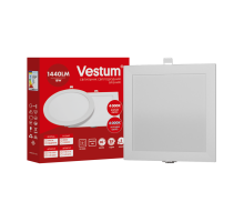 Квадртний світлодіодний врізний світильник Vestum 18W 6000K 220V 1-VS-5210