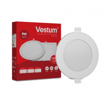Круглий світлодіодний врізний світильник Vestum 9W 4000K 220V 1-VS-5103