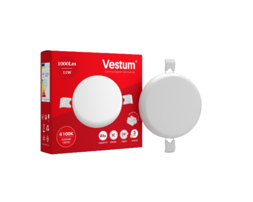 Светильник LED "без рамки" круг Vestum 11W 4100K