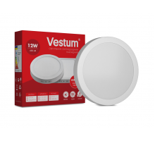 Круглий світлодіодний накладний світильник Vestum 12W 4000K 220V 1-VS-5302