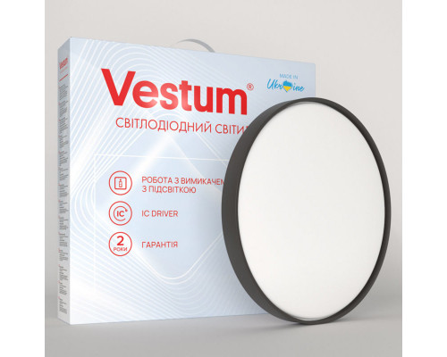 CRYSTAL матовий 36W 395*60мм 4000К 2900Lm без пульта метал