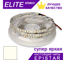 Светодиодная лента Натурально-белая 3800-4300К ESTAR SMD 2835 (120 д/м) ЭЛИТ чипы Epistar - Бобина 5 м