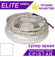 Светодиодная лента Белая ESTAR SMD 2835 (120 д/м) ЭЛИТ чипы Epistar - Бобина 5 м