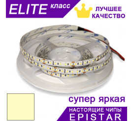 Светодиодная лента Тепло-белая 2700-2900К ESTAR SMD 2835 (120 д/м) ЭЛИТ чипы Epistar - Бобина 5 м