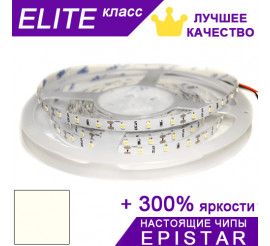 Светодиодная лента Натурально-белая 3800-4300К ESTAR SMD 2835 (60 д/м) ЭЛИТ чипы Epistar - Бобина 5 м