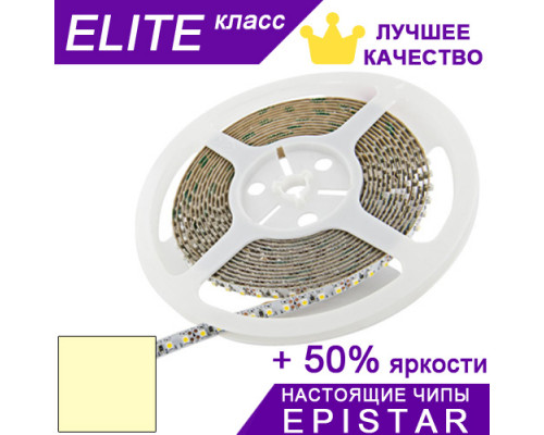 Світлодіодна стрічка Тепло-біла 2900-3200К ESTAR SMD 3528 (120 д/м) ЕЛІТ чіпи Epistar - Котушка 5 м