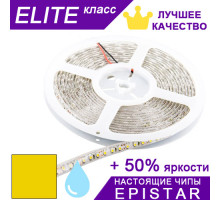 Светодиодная лента Желтая ESTAR в силиконе SMD 3528 (120 д/м) ЭЛИТ чипы Epistar - Бобина 5 м
