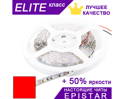 Світлодіодна стрічка Червона ESTAR SMD 3528 (60 д/м) ЕЛІТ чіпи Epistar - Котушка 5 м