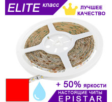 Светодиодная лента Красная ESTAR в силиконе SMD 3528 (60 д/м) ЭЛИТ чипы Epistar - Бобина 5 м