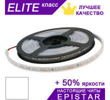 Светодиодная лента Белая ESTAR герметичная SMD 3528 (60 д/м) ЭЛИТ Epistar Chips - Бобина 5 м