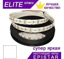 Світлодіодна стрічка біла ESTAR SMD 5050 (120 д/м) ЕЛІТ чіпи Epistar - Котушка 5 м