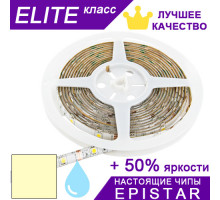 Светодиодная лента Тепло-белая 2700-2900К ESTAR в силиконе SMD 5050 (30 д/м) ЭЛИТ чипы Epistar - Бобина 5 м