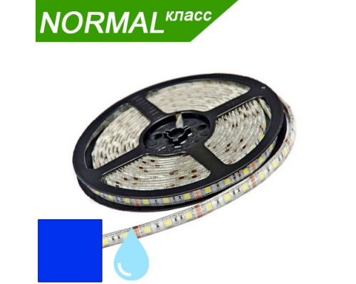Світлодіодна стрічка в силіконі Синя SMD 5050 (60 діодів/метр) НОРМАЛ. Котушка - 5 м