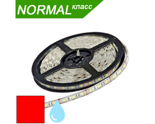 Світлодіодна стрічка в силіконі Червона SMD 5050 (60 діодів/метр) НОРМАЛ. Котушка - 5 м