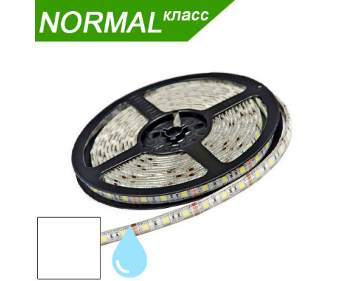 Світлодіодна стрічка в силіконі біла SMD 5050 (60 діодів/метр) НОРМАЛ. Котушка - 5 м