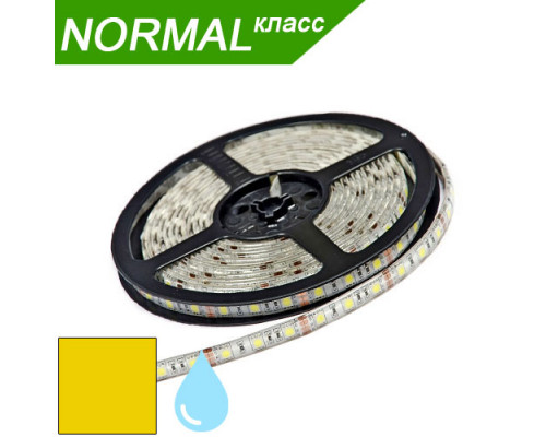 Світлодіодна стрічка в силіконі Жовта SMD 5050 (60 діодів/метр) НОРМАЛ. Котушка - 5 м