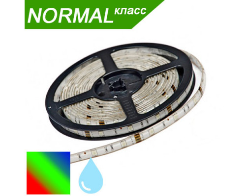Світлодіодна стрічка в силіконі RGB (30 діодів/метр) НОРМАЛ. Котушка - 5 м