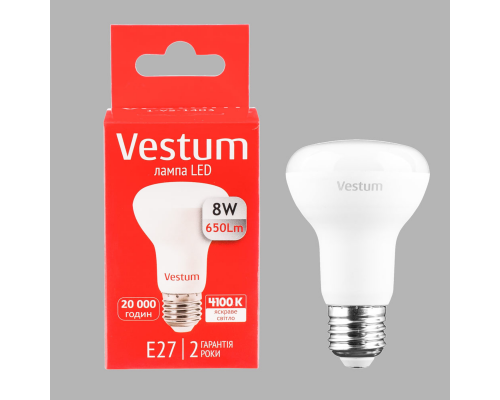 Лампа LED Vestum A55 8W 3000K 220V E27