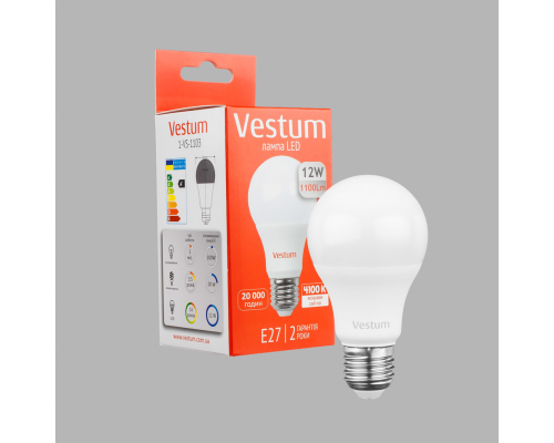 Лампа LED Vestum A60 12W 4100K 220V E27