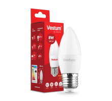 Лампа LED Vestum C37 8W 3000K 220V E27
