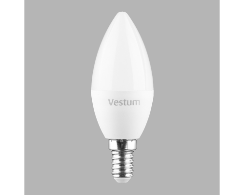 Лампа LED Vestum C37 6W 4100K 220V E14