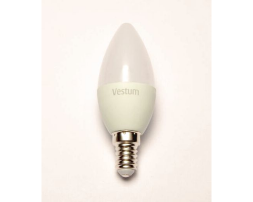 Лампа LED Vestum C37 6W 4100K 220V E14