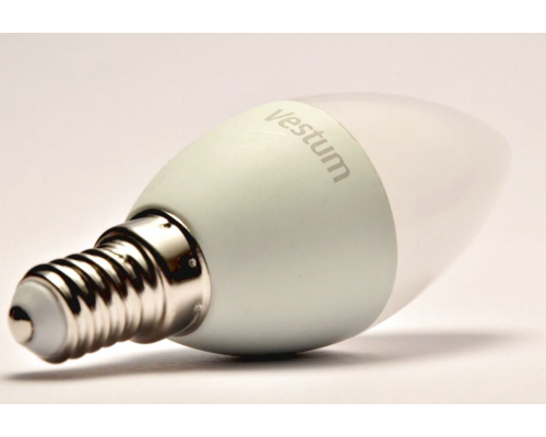 Лампа LED Vestum C37 6W 4100K 220V E14