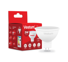 Світлодіодна лампа Vestum MR16 3W 4100K 220V GU5.3 1-VS-1501