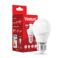 Лампа LED Vestum G45 8W 4100K 220V E27